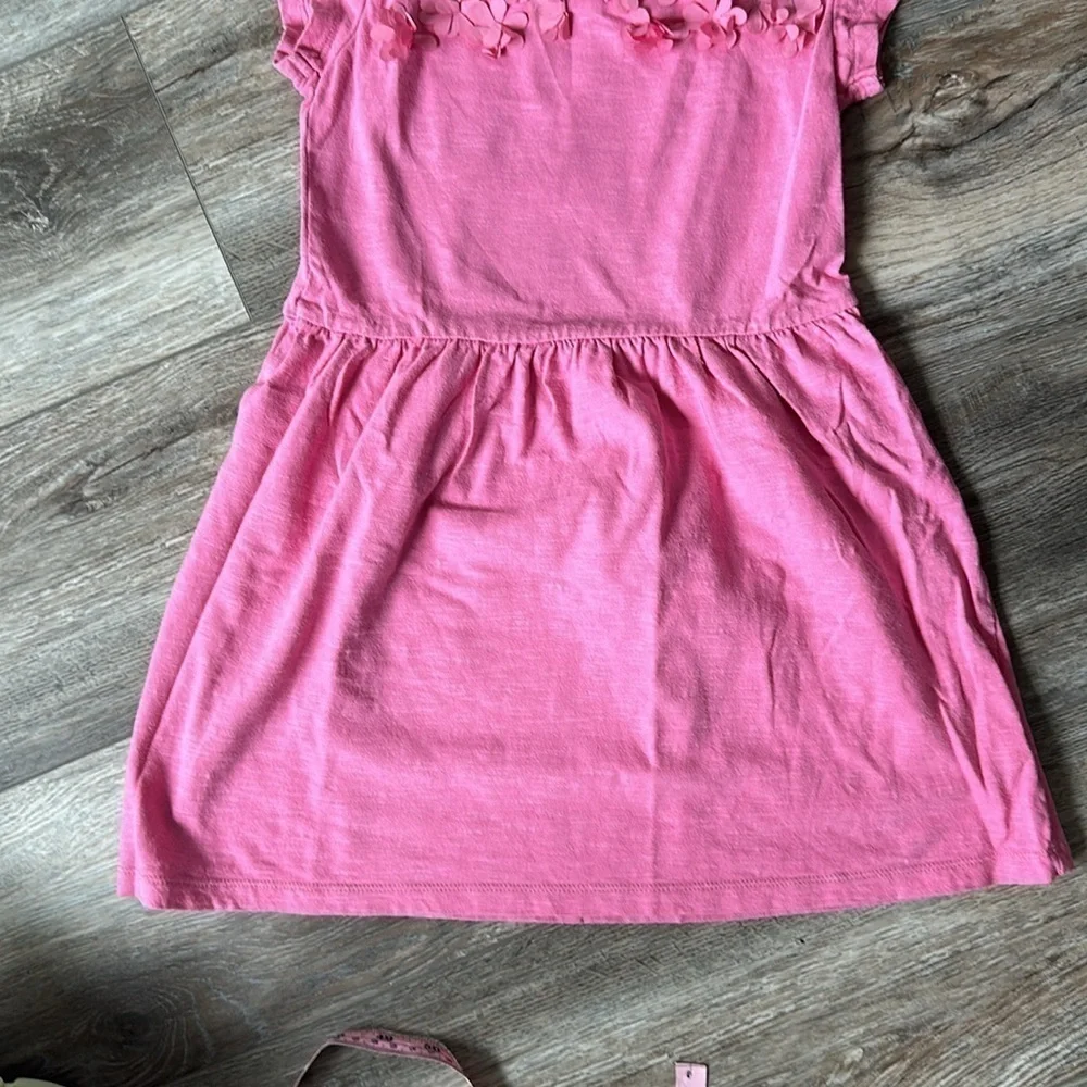 GAP dress kids size 6 pink cotton floral with flowers comfort
